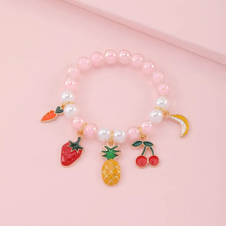 Markersland%20Cute%20Clourful%20Children's%20Pearl%20Bracelets%20Girls%20Princess%20Beads%20Cartoon%20Charm%20Kids%20Bracelet%20Accessories%20Wholesale%20-%20Image%205