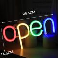 LED Bar Open Neon Signs Lights For Pub Bar Bedroom Wall Hanging Atmosphere Lamp Battery USB Home Christmas Party Room Decor.