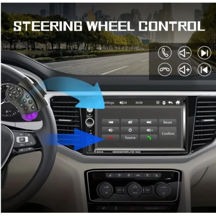 7023B%202%20Din%20Car%20Radio%207%20MP5%20Player%20With%20HD%20Touch%20Screen%20Support%20USB%20SD%20FM%20transmitter%20Phone%20Mirror%20Link%20With%20Backup%20Camera%20-%20Image%206