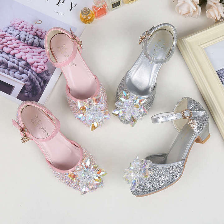 2024%20New%20High%20Heels,%20Princess%20Children's%20Crystal%20Shoes,%20Little%20Girls'%20Kidshoes%20Performance%20Shoes%20-%20Image%202