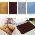 New Bath Mat Coral Velvet Floormat Resistant Memory Foam Toilet Floor Spa Non-Slip Rug Kitchen Entrance Door Mat Bathroom Mats. 