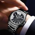 Luxury Watch Business Waterproof Male Clock Luminous Date Square Quartz Men Watch reloj hombre High Quality+Box. 