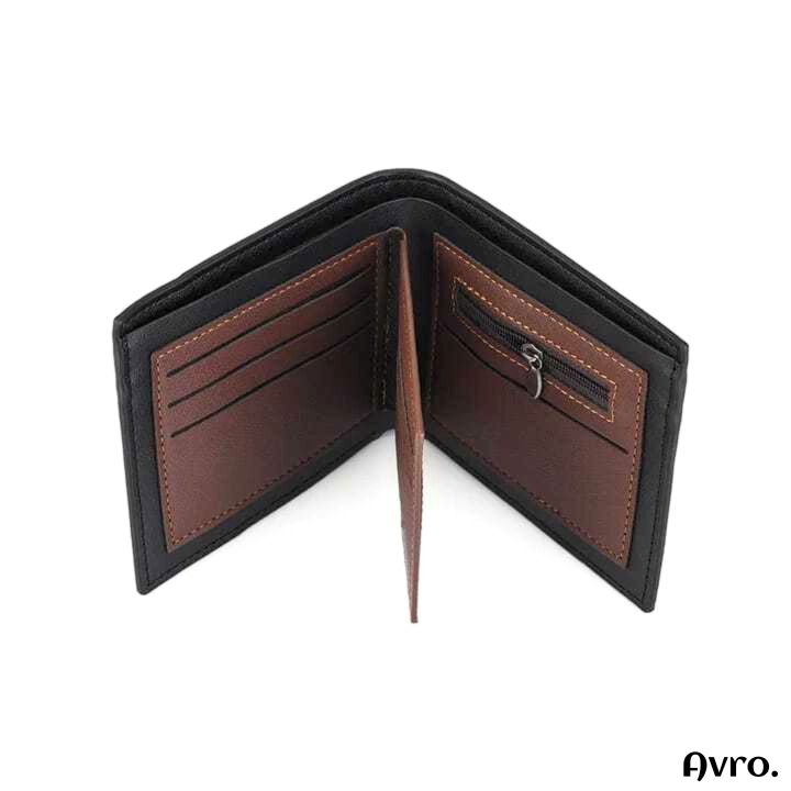 Avro%20Men's%20Soft%20PU%20Leather%20Business%20Wallet%20Multi-Card%20Slot%20With%20ID%20Holder%20Solid%20Color%20Travel%20Money%20Bag%20For%20Men%20-%20Image%205