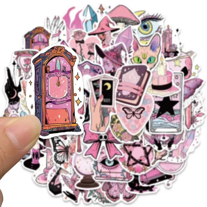 10/30/50pcs%20Cute%20Gothic%20Witch%20Magic%20Cartoon%20Stickers%20Decals%20Laptop%20Suitcase%20Phone%20Motorcycle%20Funny%20Decoration%20Sticker%20Kids%20Toys%20-%20Image%204