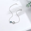 【Limited edition】 S925 sterling silver smile bracelet female creative cute ins net red bracelet light luxury temperament hand ornament.