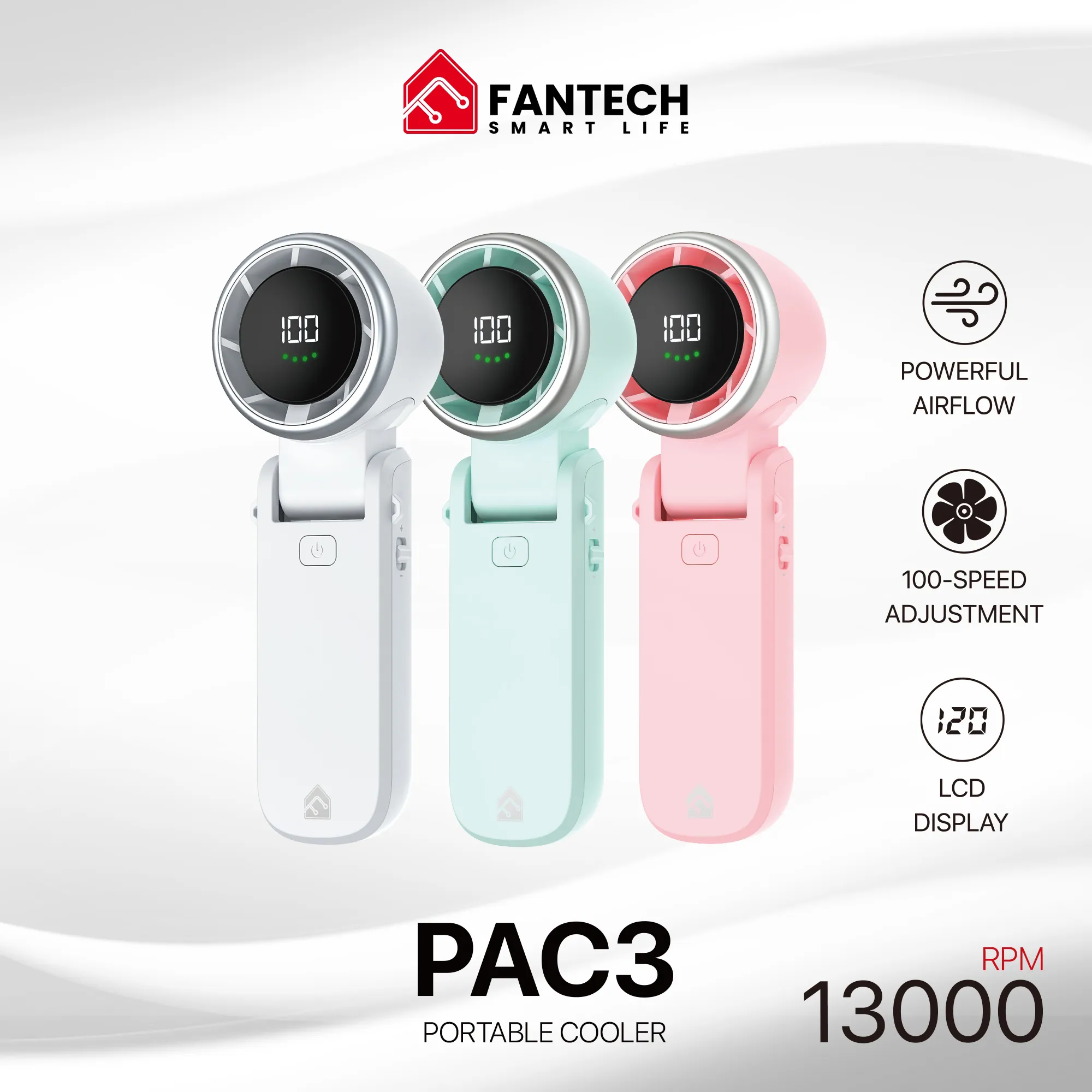 Fantech PAC3 Portable Charger Fan description image