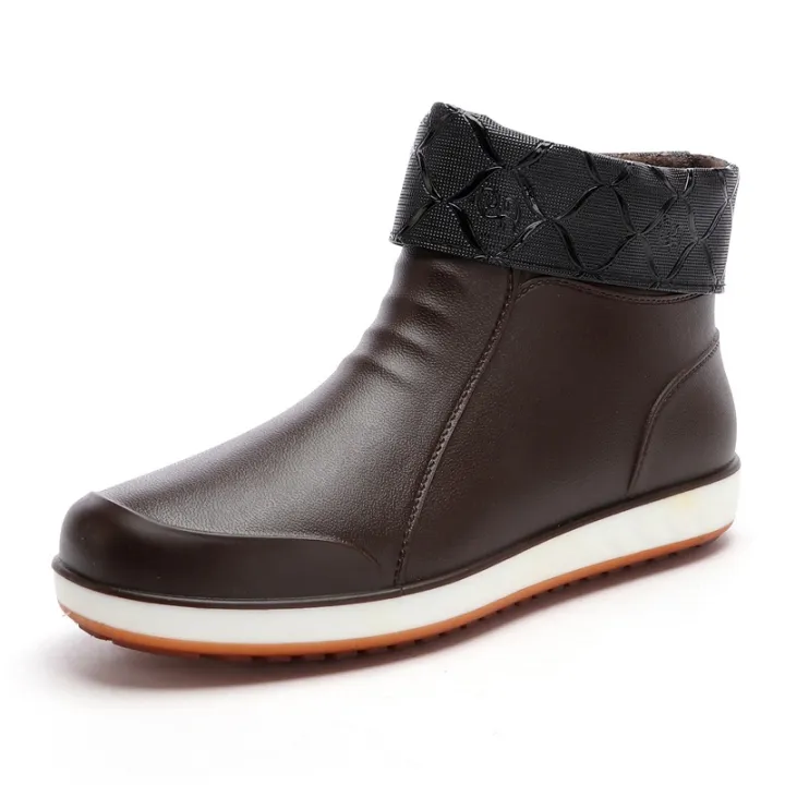 Rain%20boots%20men's%20four%20seasons%20Korea%20short%20tube%20low%20top%20fashion%20velvet%20rain%20boots%20anti-slip%20wear-resistant%20water%20shoes%20work%20waterproof%20rubber%20shoes%20-%20Image%207