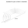 304 Stainless Steel Thick Line Semicircle Hanging Pan Frying Drain Line Rack Kitchen Insulation Pot Rack Steam Rack. 