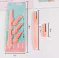 Eyebrow trimmer, stainless steel blades, three decorative eyebrow razors, eyebrow shavers, makeup tools -1pac.