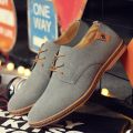 2021 Spring Suede Leather Men Shoes Oxford Casual Shoes Classic Sneakers Comfortable Footwear Dress Shoes Large Size Flats New. 