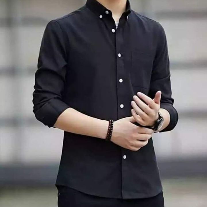 New%20Stylish%20Regular%20Slim%20Fit%20Blank%20Cotton%20Long%20Sleeve%20Formal%20Shirt%20For%20Men%20-%20Image%202