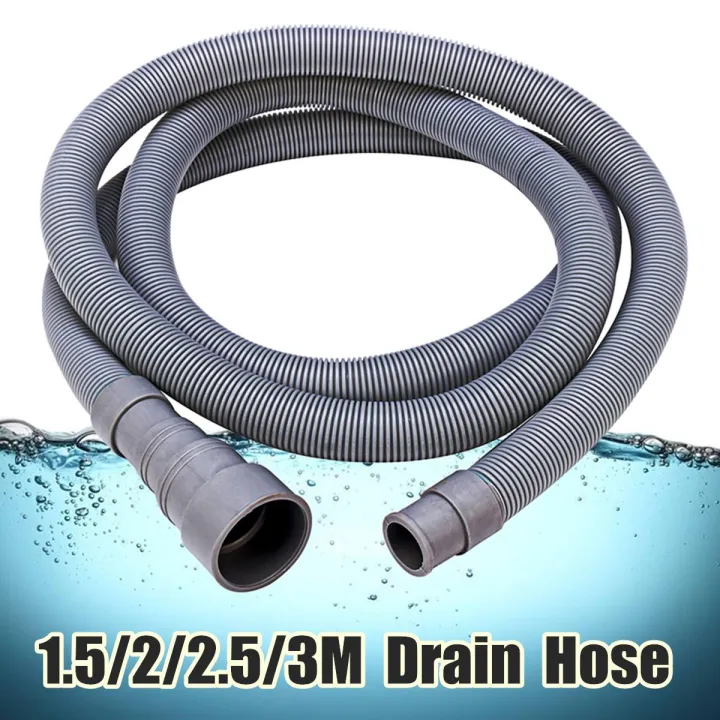 Universal Extension Washing Machine Drain Hose Pipe Multi Connector # 2M - 2M