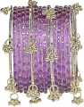 Traditional Kashmiri Churi Set with Golden Latkan for Women. 