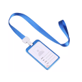 Aluminium Alloy Work Blue ID Card Badge Holder with Lanyard. 