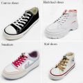 Anti-Dropping Elastic No Tie Shoelaces Flat Shoe Laces For Kids and Adult Sneakers Quick Lazy Metal Lock Laces Shoe Strings.
