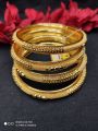 Gold Plated Bangles for Women - 4 Pcs Set. 