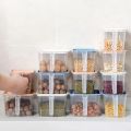 Transparent Food Storage Box Kitchen Refrigerator Storage Boxes with Lid Handle Grains Beans Storage Organizer Food Containers. 