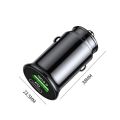 Podofo 20W PD/QC 3.0 Mini Dual Port Fast Car Charger For Universual Phone Small and portable Car Charger. 