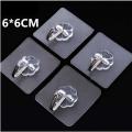 5PCS Strong Transparent Suction Cup Sucker Wall Hooks Hanger for Kitchen Bathroom 6*6cm Wall Hooks.