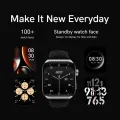 QCY GS2 Smart Watch 1.96 inch Amoled 60Hz High Resolution Display Bluetooth Calling IPX8 Waterproof 24 Hours Heart Rate Monitor SPO2 Sensor 100+ Sports Modes Smartwatch for Men and Women. 