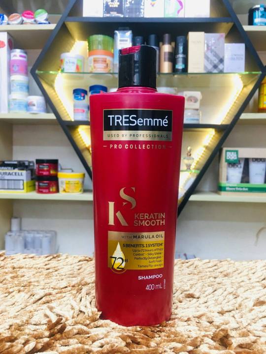 Tresemme%20Keratin%20Smooth%20Molecular%20Keratin%20Complex%20Shampoo%20+%20conditioner%20400%20ml%20(UAE)%20-%20Image%203