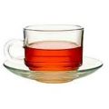 Nasir Glass Tea Cup And Saucer Set - 6 Pieces Of Elegant Coffee Mugs - Elevate Your Tea Or Coffee Moments.