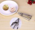 Stainless Steel Ice Cream Scoop Spoon Ice Cream Scoops Stacks Mash Potato Watermelon Spring Handle Spoon Scoop Kitchen Tools. 