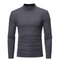 Jodimitty Winter Warm Half High Collar Fashion Thermal Underwear Men Mock Neck Basic T-shirt Blouse Pullover Long Sleeve Top.