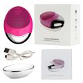 Electric Face Cleaner Sonic Silicone Facial Cleansing Brush Electric Ultrasonic Vibrating Face Massager Mini Pore Deep Cleaning.
