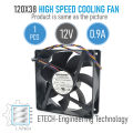120mm DC 12V 0.90A 120*120*38mm High Speed Cooling fan. 