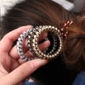 1/4Pcs Candy Color Hair Tie Korean Version High Elasticity Fashion Simple Line Hair Ring Jewelry Spiral Hair Coils For Bridal Wedding Gifts. 