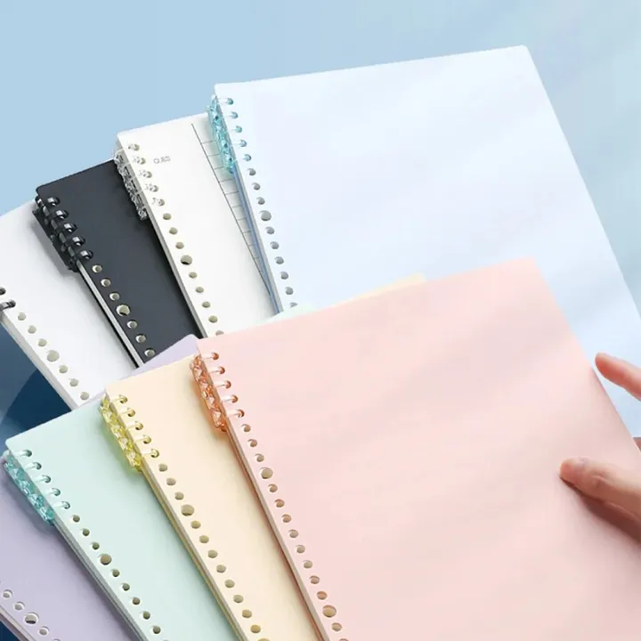 4Pcs%20New%20PP%20Loose-leaf%20Book%20Cover%20Colorful%20A4%20A5%20B5%20DIY%20Loose%20Leaf%20Notebook%20Binder%20Spiral%20Ring%20Transparent%20Office%20School%20Supplies%20-%20Image%204