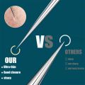 Blackhead Acne Pimple Remover Tool Facial Skin Care Products Kit Pinzas Para Espinillas Black Head Removal Tweezers Face Cleaner. 