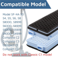 PDTYMWNG 2X Replacement for -HA 50 HEPA Air Clean Filters for S4, S5, S6, S8, S4000, S5000,Vacuum Cleaner. 