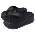 2023 New Summer Flat Slippers Women Genuine Leather Black White Flops Thick Sole Mules Casual Comfort Slides Woman.