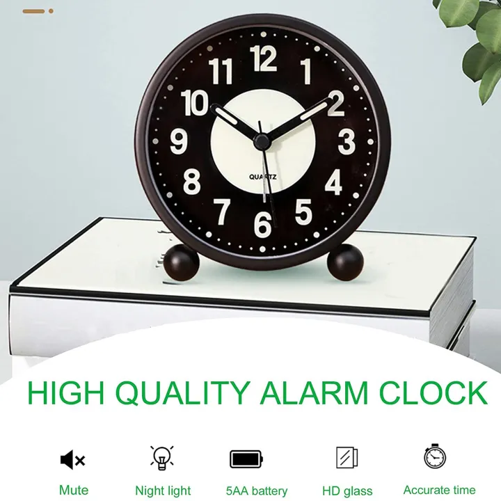 Alarm%20Clock%20Luminous%204%20inchRound%20Silent%20Analog%20Table%20Clock%20Non-Ticking,Battery%20Operated%20with%20Loud%20Alarm%20for%20Bedroom%20-%20Image%206