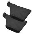 Black Dust Collector Bag with Zipperfor 255 Model Miter Saw 2Pcs. 