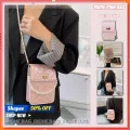 Pink Women Bag Princess Pu Summer Messenger Bag Checker armpit French bread Popular flower bag Chain Girl Student temperament messenger bag. 