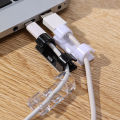 1/10Pcs Cable Clips Organizer Drop Wire Holder Cord Management Self-Adhesive Cable Manager Fixed Clamp Wire Winder.