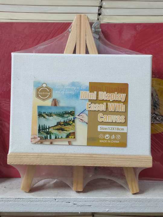 Keepsmiling Mini Display easel with Canvas 12X18 CM