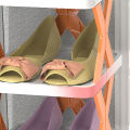 2-5 Layers Stackable Shoes Rack Easy-Assembled Shoes Organizer And Storage Plastic Cabinets Space-Saving Closet Home Decorations. 