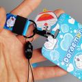 SDFBN Key Chains Doraemon Cosplay Badge Neck Straps Card Lanyard Card Sleeve Bus Card Case Bank Card Holder ID Cards Holders Anime Card Cases. 