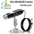 1600X 3in 1 Digital Microscope Camera Portable Electronic Microscope For Soldering LED Magnifier Type-C USB Charge Magnifier. 