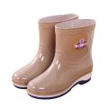 Mid-Calf and Low Length Rain Shoes Women's Non-Slip Rubber Shoes Rubber Boots Knee-High Rain Boots Wear-Resistant Rain Boots Fashion Velvet Padded Warm. 