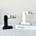 1pc modern minimalist style plastic creative perpetual calendar, desk calendar, office desktop decoration, new home decoration. 