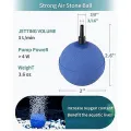 4 pcs 50mm Large Size Air Stone Air Diffuser Aquarium Bubble Air Stone For Fish Tank Aeration Biofloc Aquafonic 50mm Gray or Blue Color. 