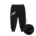 2023 Spring Pure Cotton Children Cartoon Fleece Thickening Trousers Kids Boys Girls Winter Sport Long Pants.