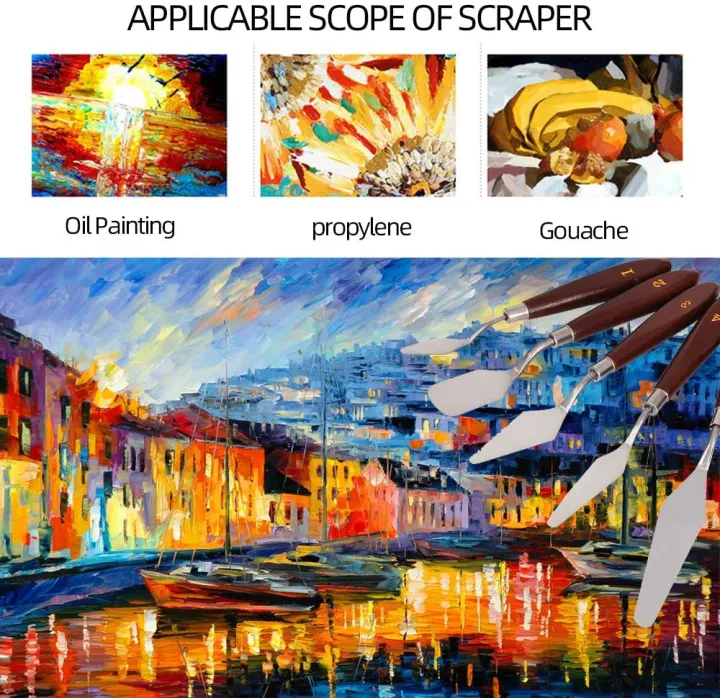 5%20Pieces%20Painting%20Stainless%20Steel%20Palette%20KnifeBrush%20Set%20-%20Image%207