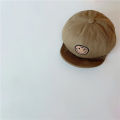 2 to 7 Year Old Baby Embroidered Smiley Baseball Cap Boys And Girls Soft Brim Sunhat 2022 Spring New Kids Hat. 