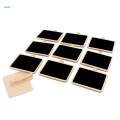 10xPack 10PCS Small Mini Wooden Blackboard Note Memo Message Board Chalkboard.